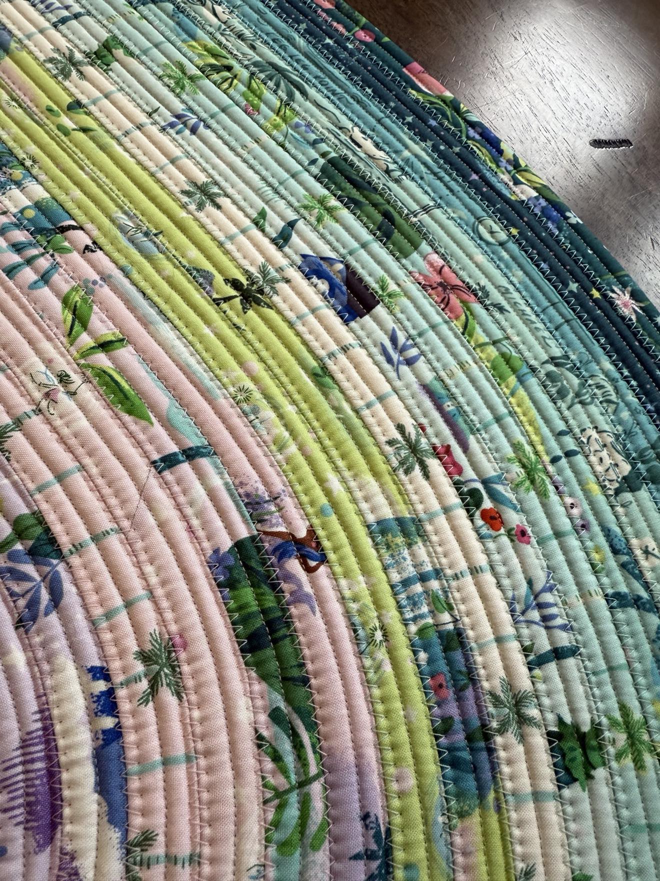 Oval Handmade Cotton Jelly Roll Rug 28" x 44" Forever Neverland