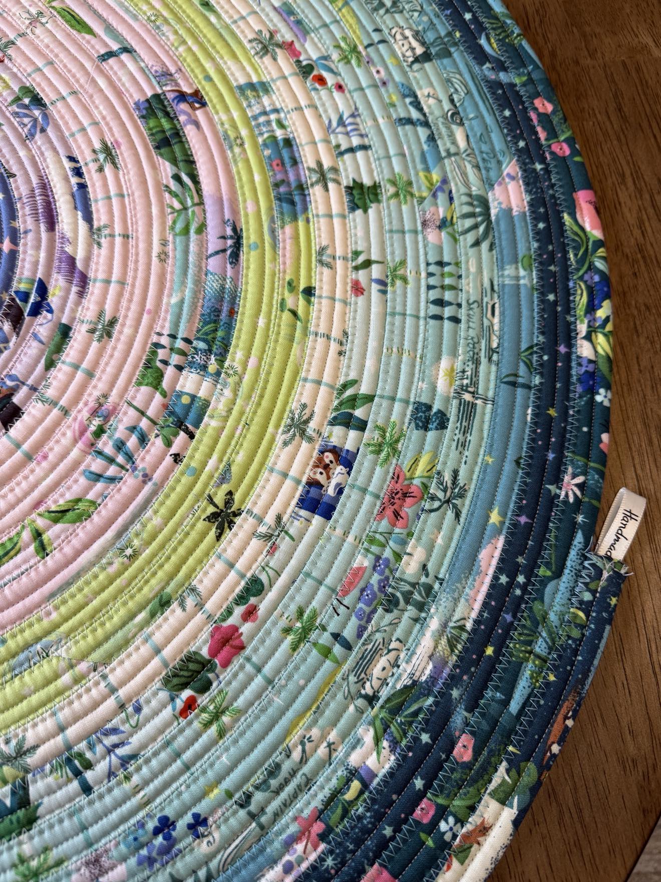 Oval Handmade Cotton Jelly Roll Rug 28" x 44" Forever Neverland