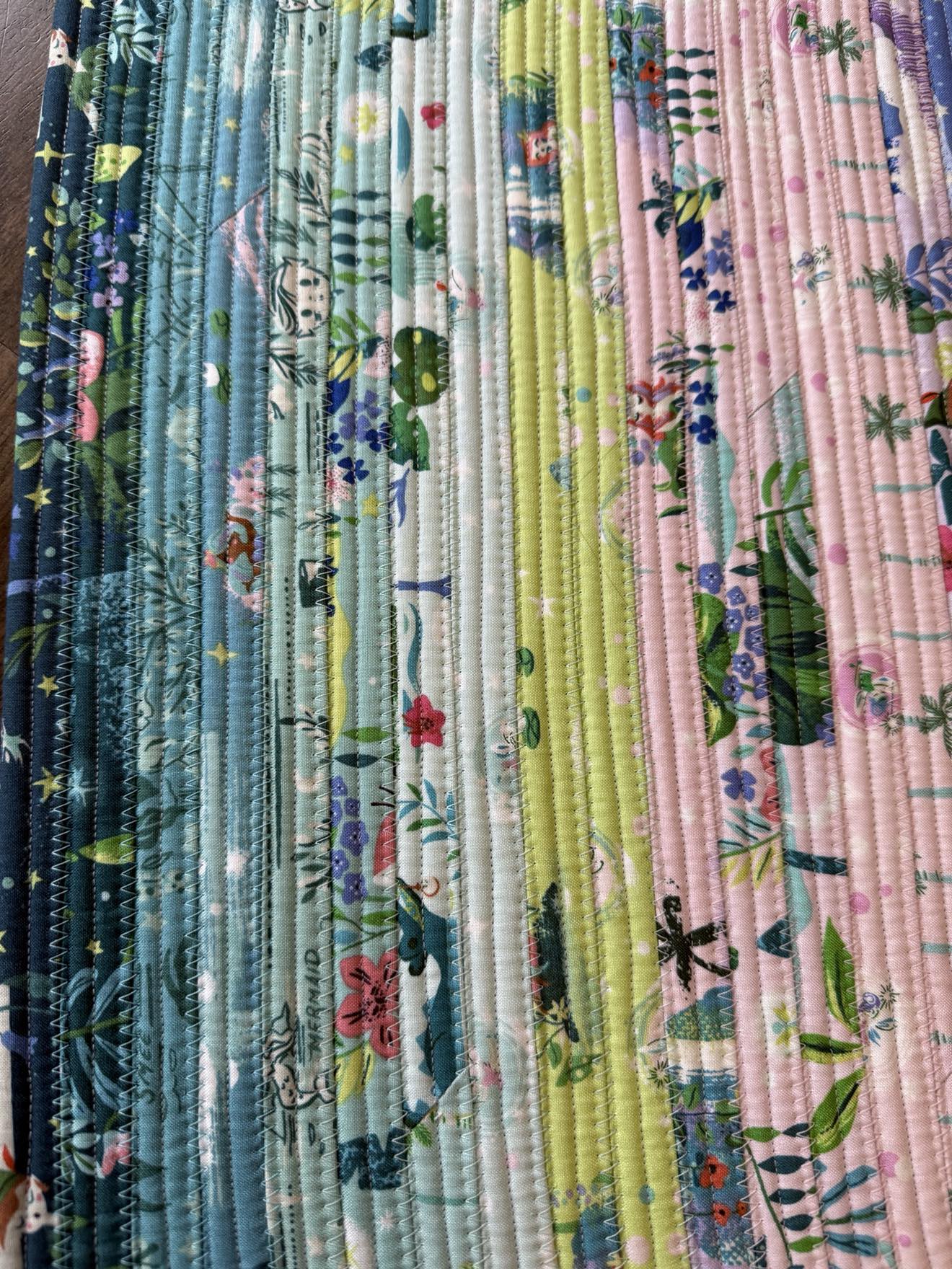 Oval Handmade Cotton Jelly Roll Rug 28" x 44" Forever Neverland