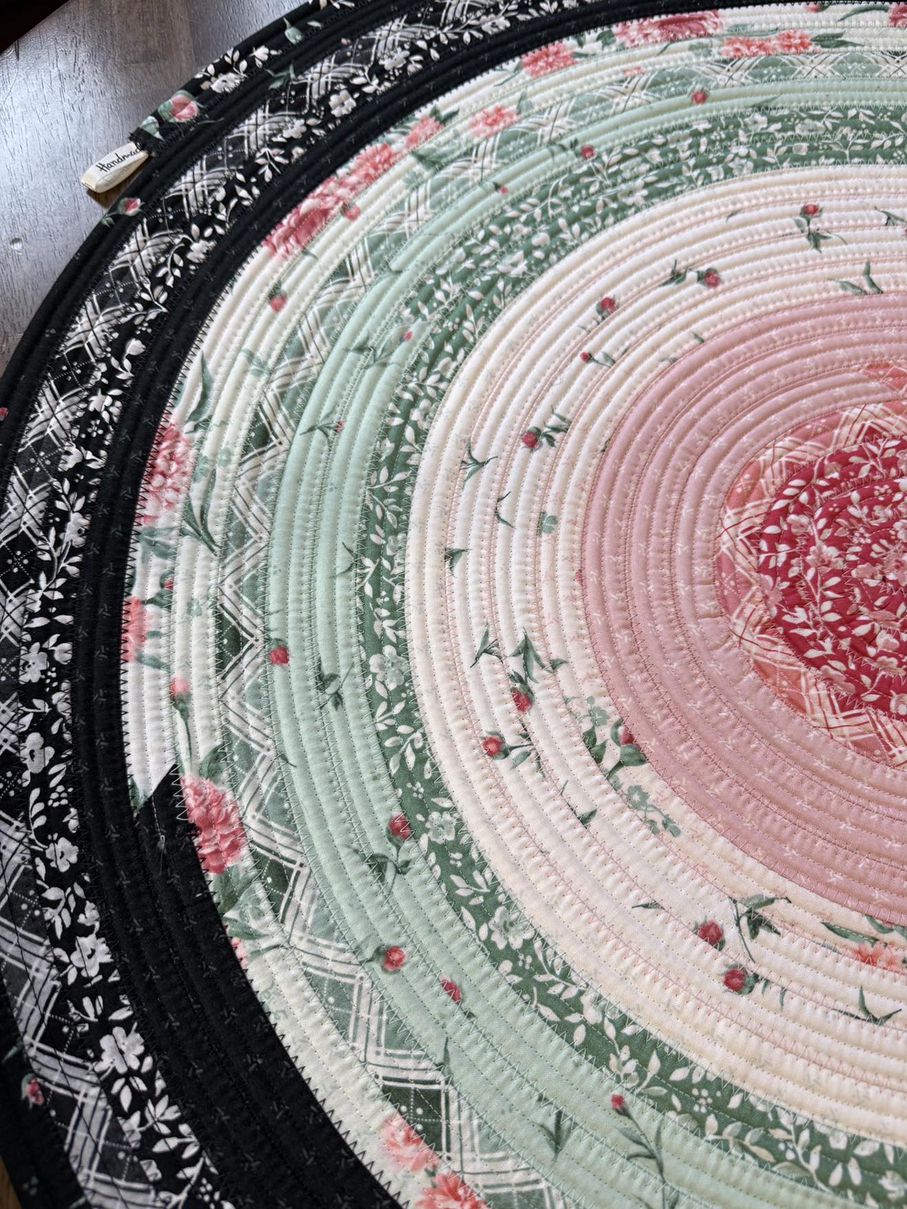 Oval Handmade Cotton Jelly Roll Rug 28" x 44" Garden Picnic