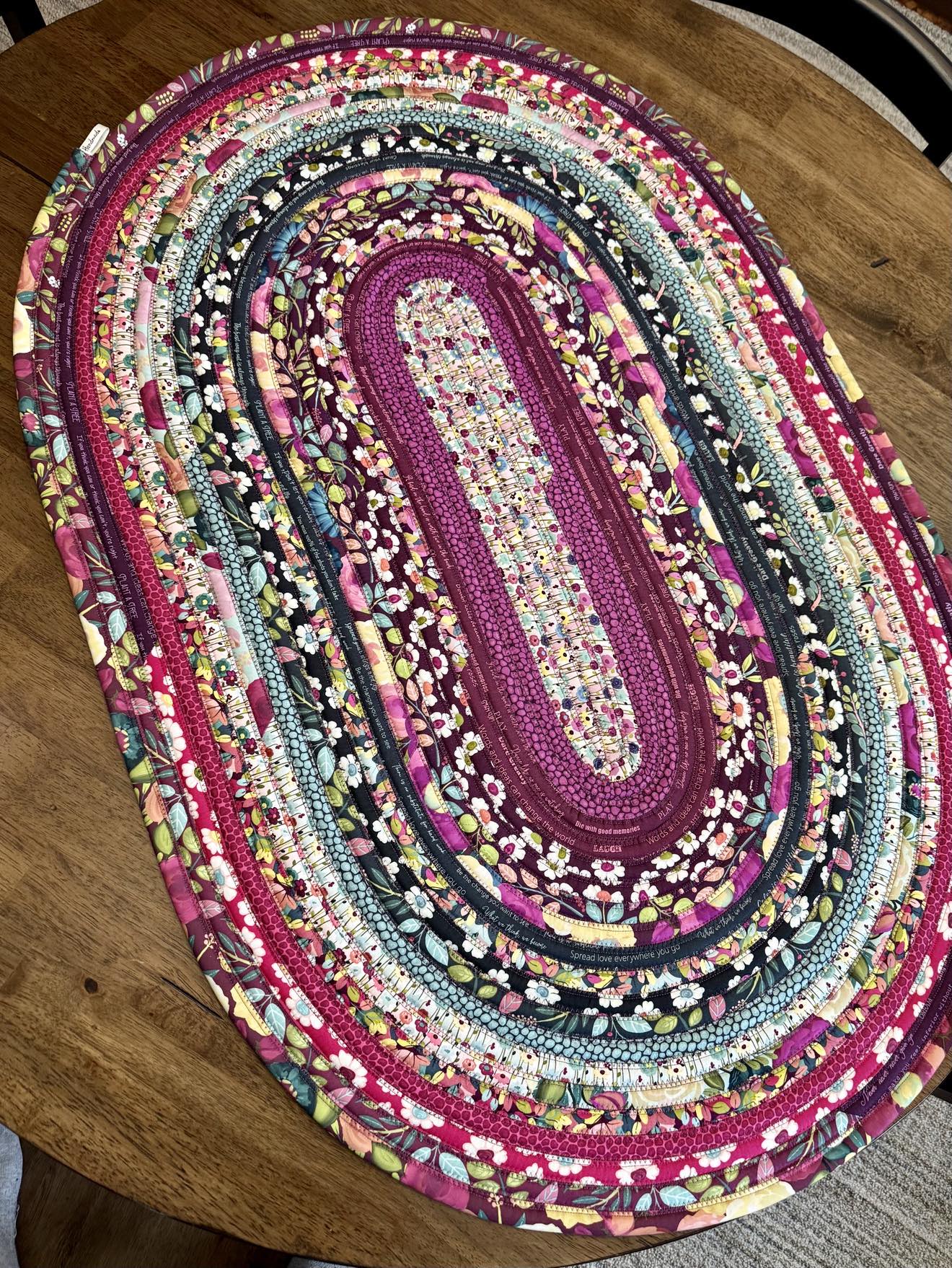 Oval Jelly Roll Rug 28 1/2" x 43 1/2" - Fragrant Fields