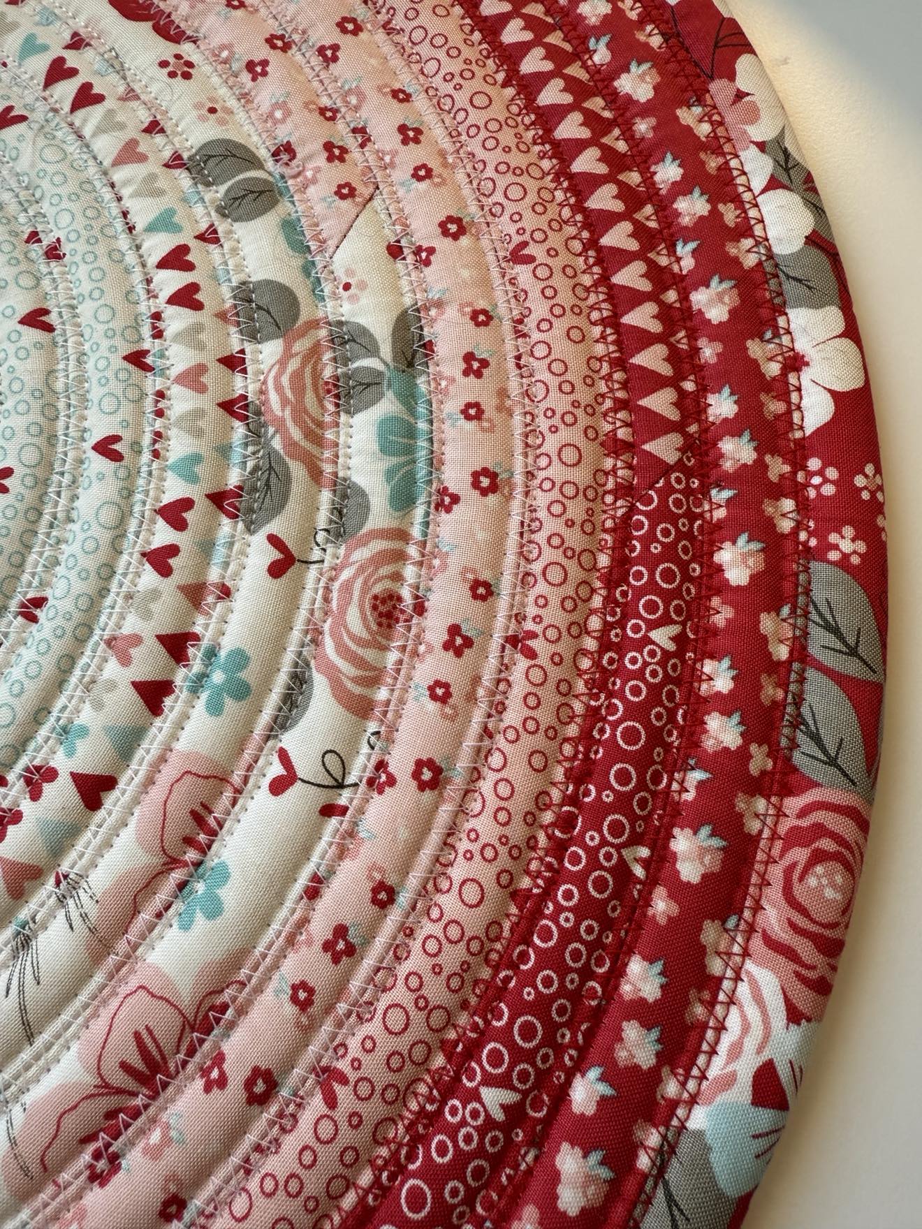 Oval Jelly Roll Rug 28" x 43 3/4" - You & Me by Riley Blake Designs