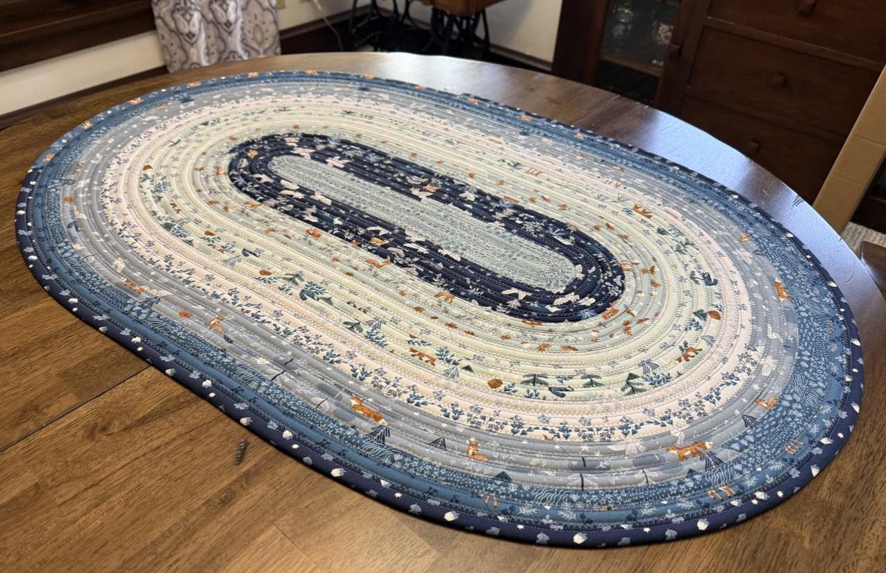 Oval Jelly Roll Rug 28 1/2" x 42 1/2" - Twilight Creatures by Riley Blake Designs