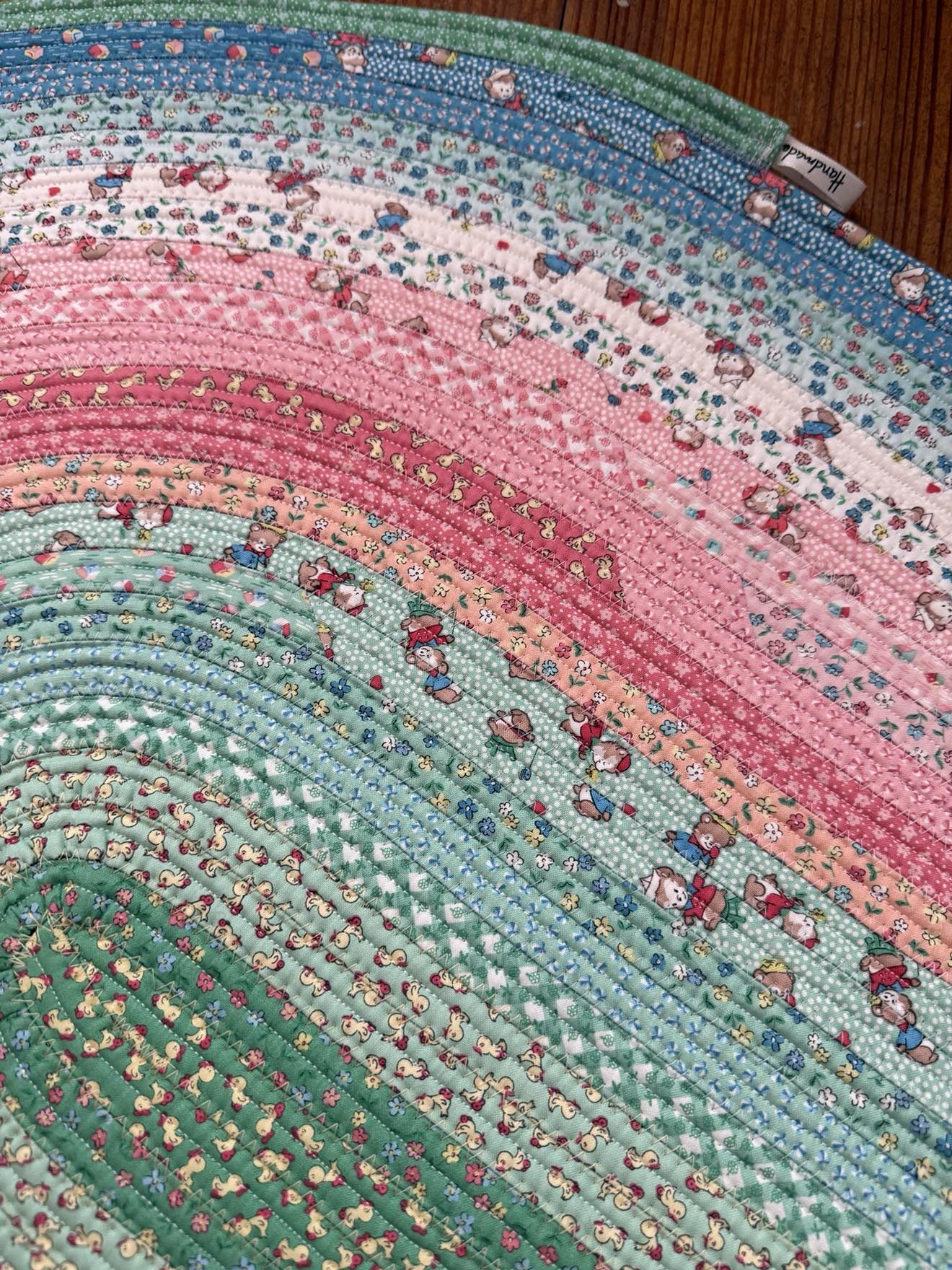 Oval Jelly Roll Rug 27" x 43 1/2" - Playtime 30s by Riley Blake Designs