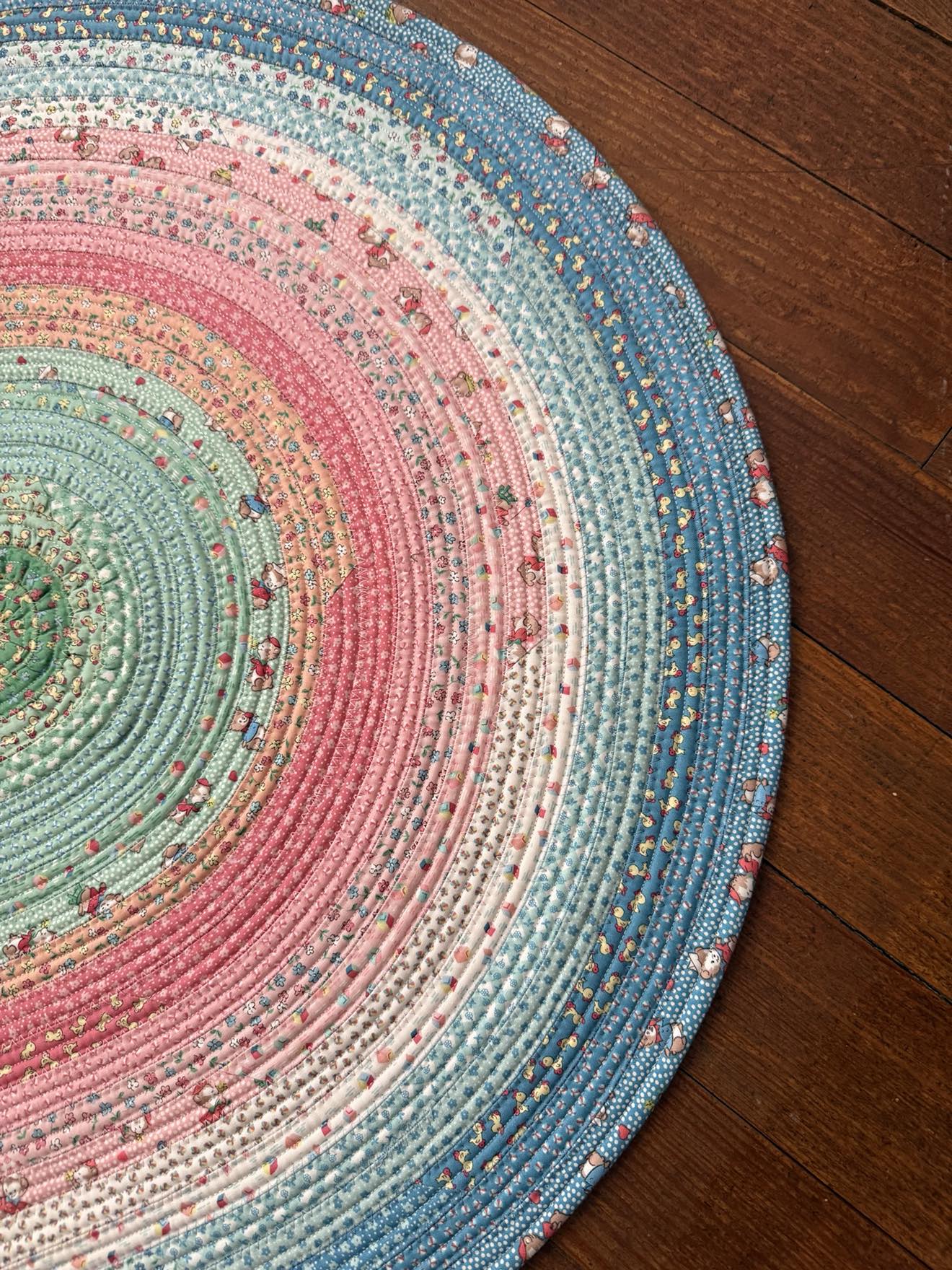 Oval Jelly Roll Rug 27" x 43 1/2" - Playtime 30s by Riley Blake Designs