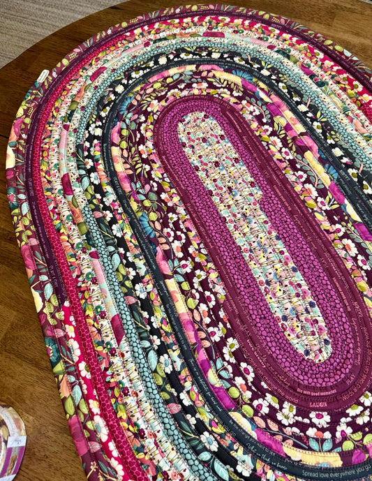 Oval Jelly Roll Rug 28 1/2" x 43 1/2" - Fragrant Fields