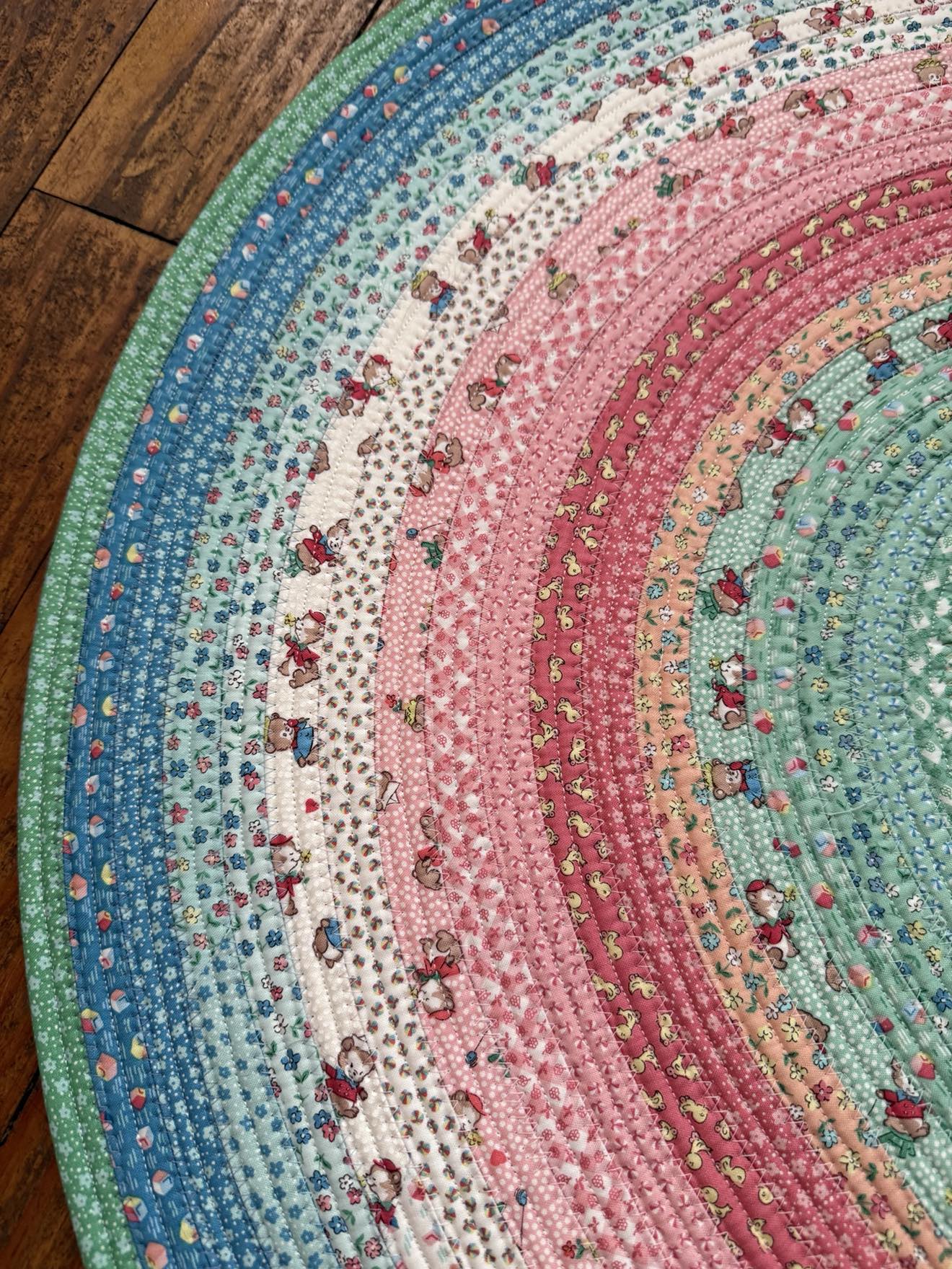 Oval Jelly Roll Rug 27" x 43 1/2" - Playtime 30s by Riley Blake Designs