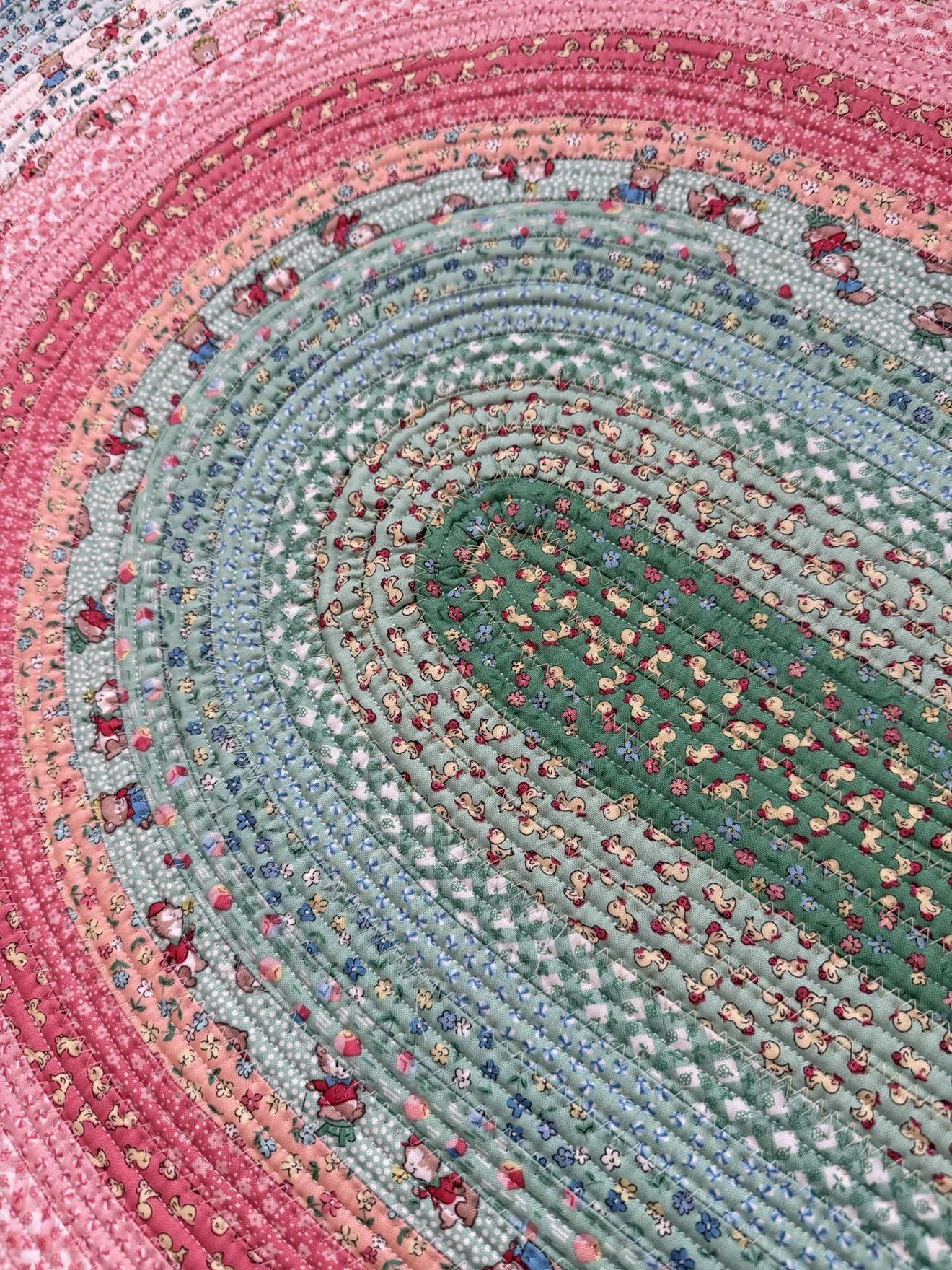 Oval Jelly Roll Rug 27" x 43 1/2" - Playtime 30s by Riley Blake Designs