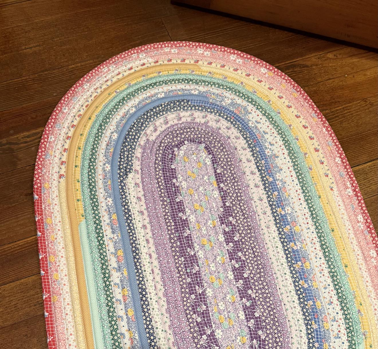 Oval Jelly Roll Rug 28" x 44 1/2" - Dilly Dally by Maywood Studio