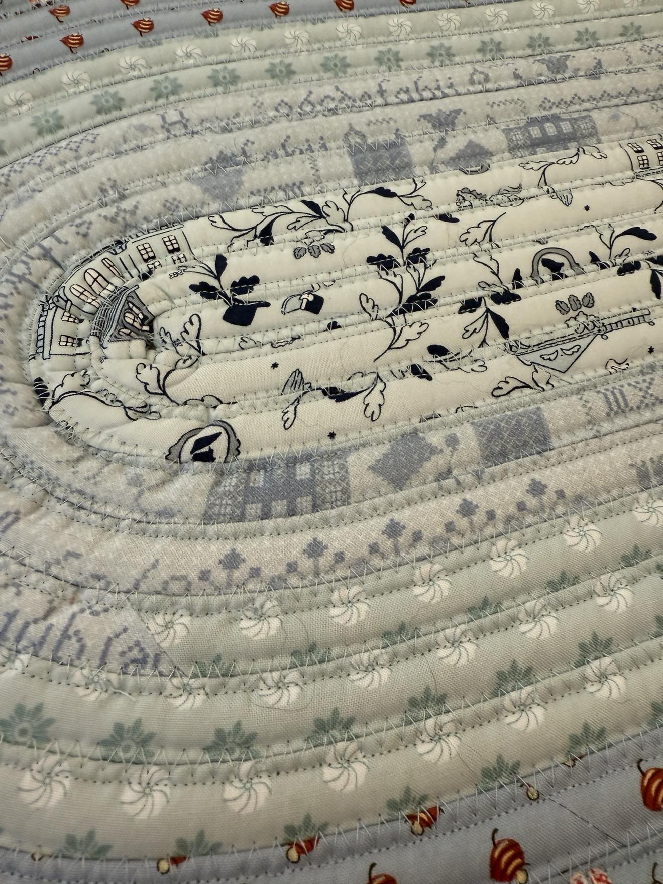 Oval Jelly Roll Rug 37 1/2" x 64 1/2" - Pride & Prejudice Riley Blake Designs