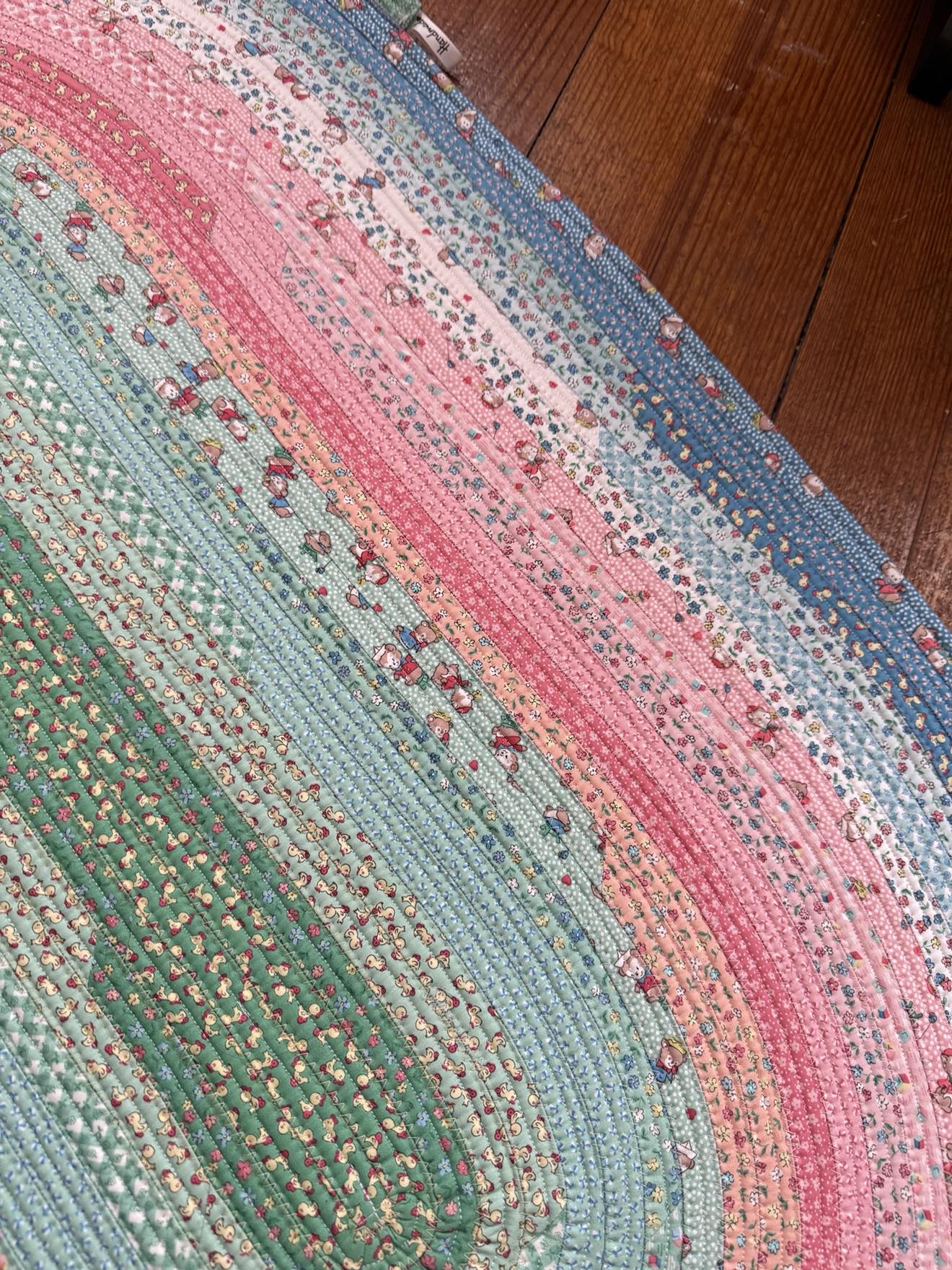 Oval Jelly Roll Rug 27" x 43 1/2" - Playtime 30s by Riley Blake Designs