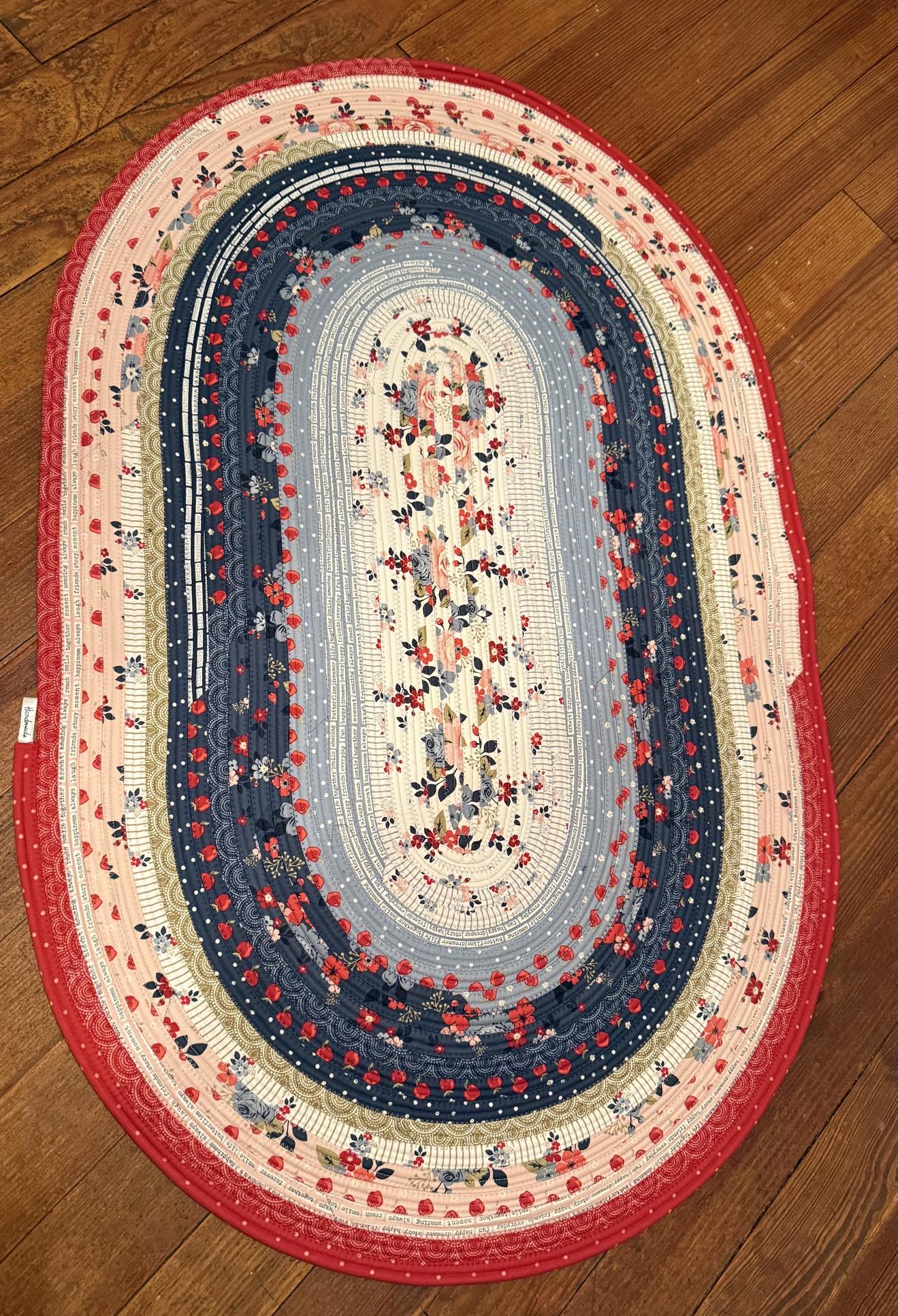 Oval Jelly Roll Rug 27 1/2" x 44" - Vintage Charm