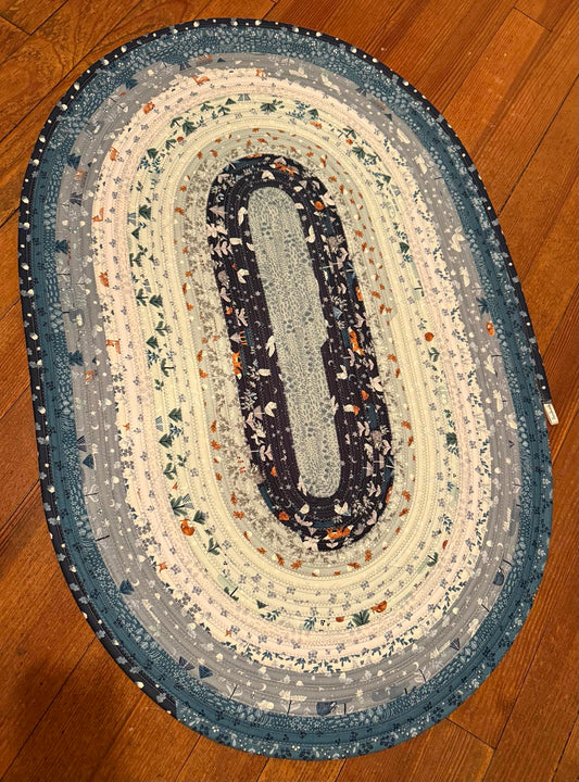 Oval Jelly Roll Rug 28 1/2" x 42 1/2" - Twilight Creatures by Riley Blake Designs