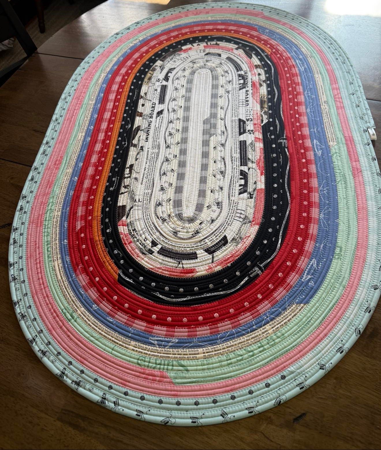 Oval Rug 29" x 43" - Press On- Little Girl Ironing, Irons - Riley Blake Designs