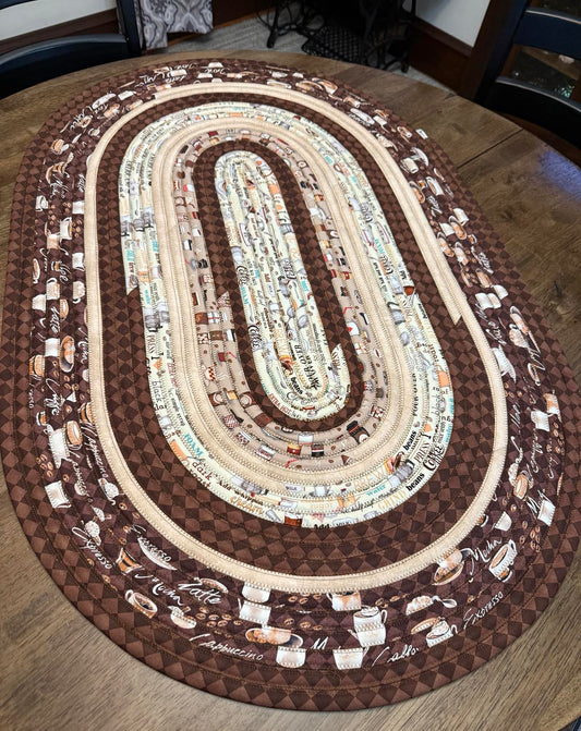 Oval Jelly Roll Rug 28" x 43 1/2" - Coffee Bar