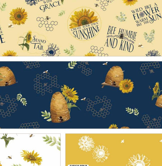 Honey Bees and Flowers Please 10" Stacker by Tara Reed for Riley Blake Designs