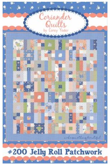 Jelly Roll Patchwork #CQP200 Pattern FREE SHIPPING