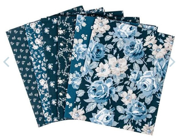 Serenity Blues - 1 Yard Bundle - Total 6 Yards Riley Blake Designs