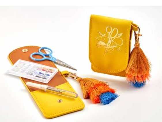 YELLOW Travel Sew Chic Purse Sewing Kit