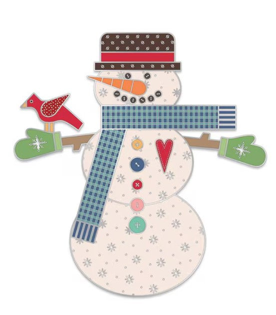 Lori Holt Magnetic Snowman Needle Minder Riley Blake Designs ST-36032