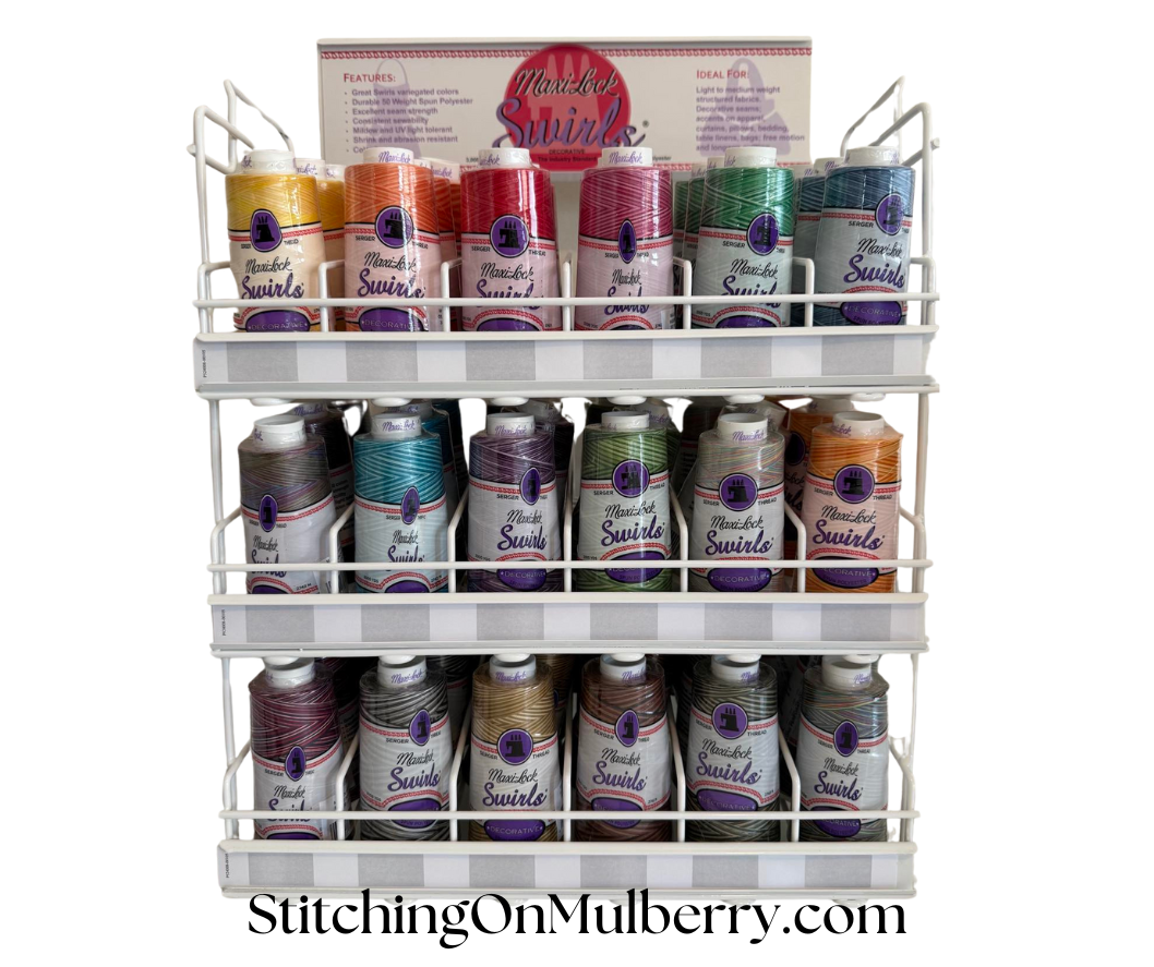 Maxi-Lock Swirls Serger Thread 3000 YDS PURPLE BERRY WAVE M58