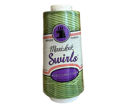 Maxi-Lock Swirls Serger Thread 3000 YDS KIWI TWIST M59