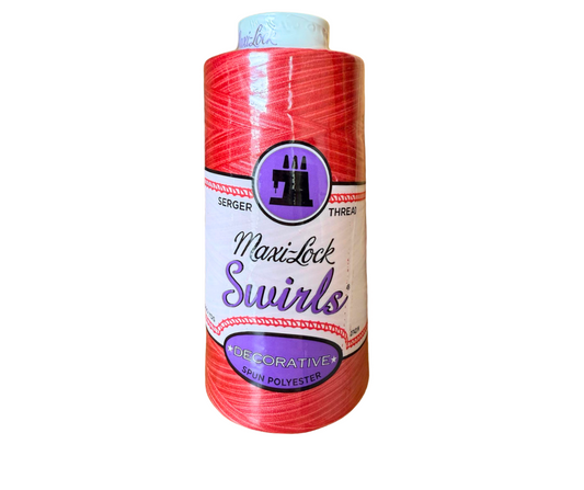 Maxi-Lock Swirls Serger Thread 3000 YDS WATERMELON SORBET M52