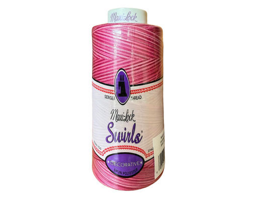 Maxi-Lock Swirls Serger Thread 3000 YDS RASPBERRY NILA M53