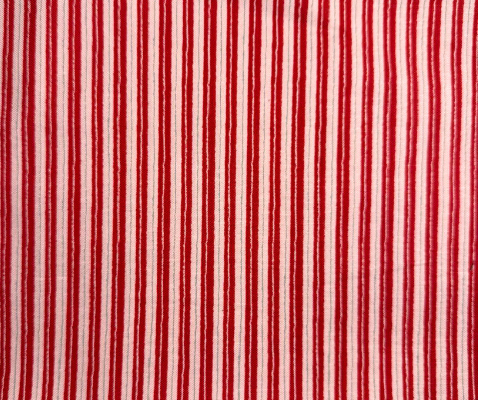 1 Yard Fabric  Cut  - My Summer House Stripes Rose #3047 Moda Fabric 100% Cotton