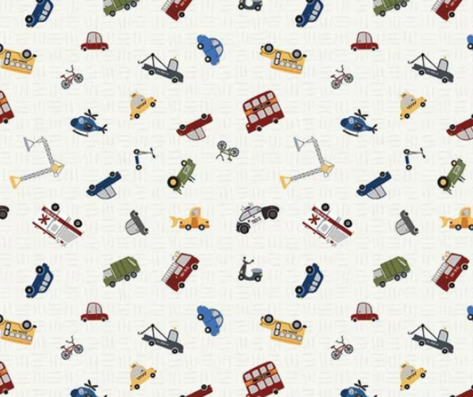 1 Yard - It Takes A Village Traffic Jam Cloud C15464 by Jennifer Long for Riley Blake Designs