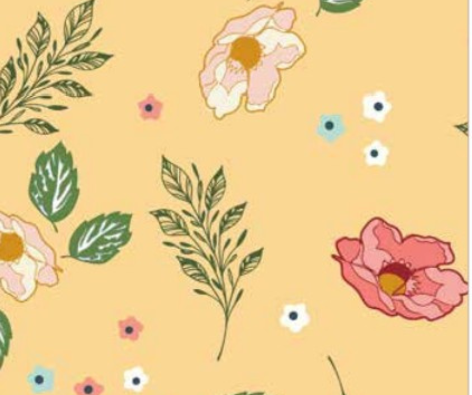 1 Yard - Melody - Beehive Floral by Beverly McCullough for Riley Blake Designs