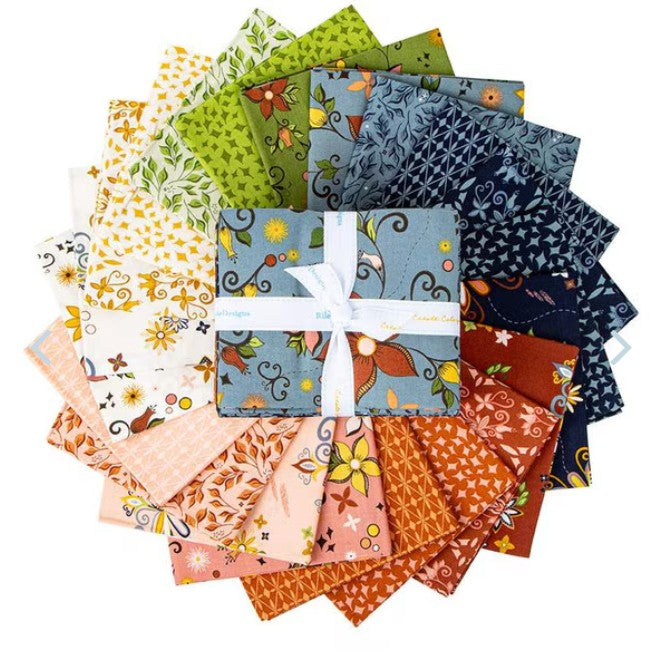 Curated Blooms Fat Quarter Bundle by Judi Madsen for Riley Blake Designs