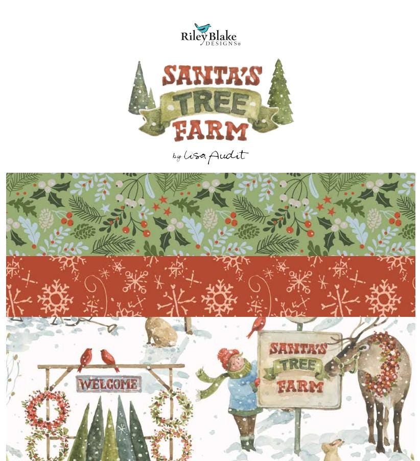 Santa Tree Farm Rolie Polie by Lisa Audit for Riley Blake Designs