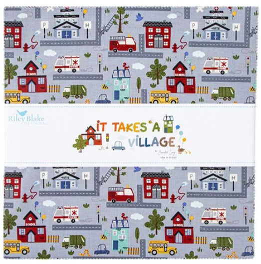 It Takes a Village 10" Stacker by Jennifer Long for Riley Blake Designs