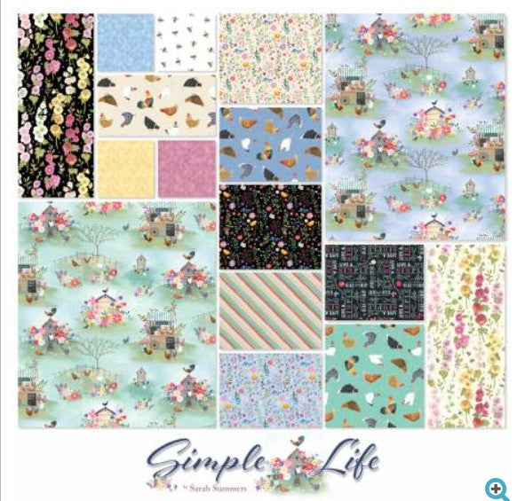 Simple Life Fat Quarter Bundle - 16 Pieces - Clothworks